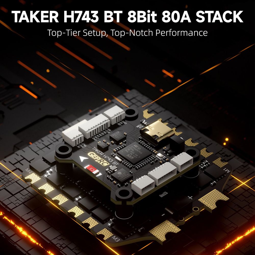 GEPRC TAKER H743 BT 8Bit 80A S - đánh giá và giá Drone Esc